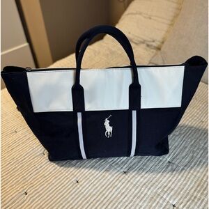 NEW Ralph Lauren full zip tote with waterproof interior